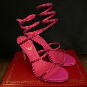 René Caovilla
105mm crystal-embellished sandals